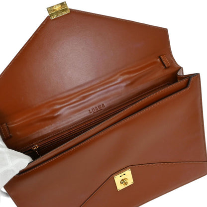 Loewe Leather Briefcase Leather, BROWN, LEATHER, Briefcase