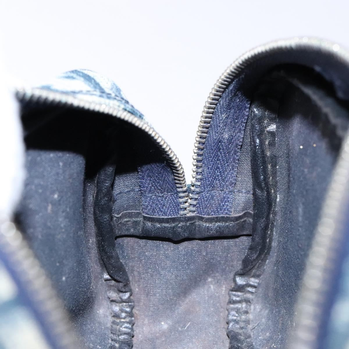 Christian Dior Vintage Trotter Pouch Diorissimo Canvas, NAVY, CANVAS, Clutche & pouche