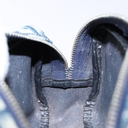 Christian Dior Vintage Trotter Pouch Diorissimo Canvas, NAVY, CANVAS, Clutche & pouche