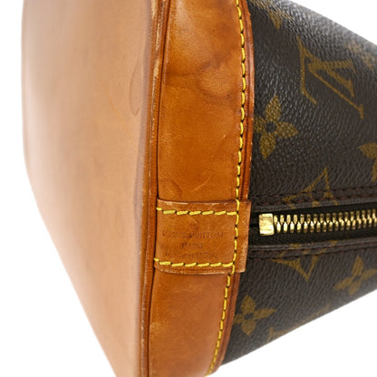 Louis Vuitton Alma Handbag Monogram Canvas, BROWN, CANVAS, Handbag