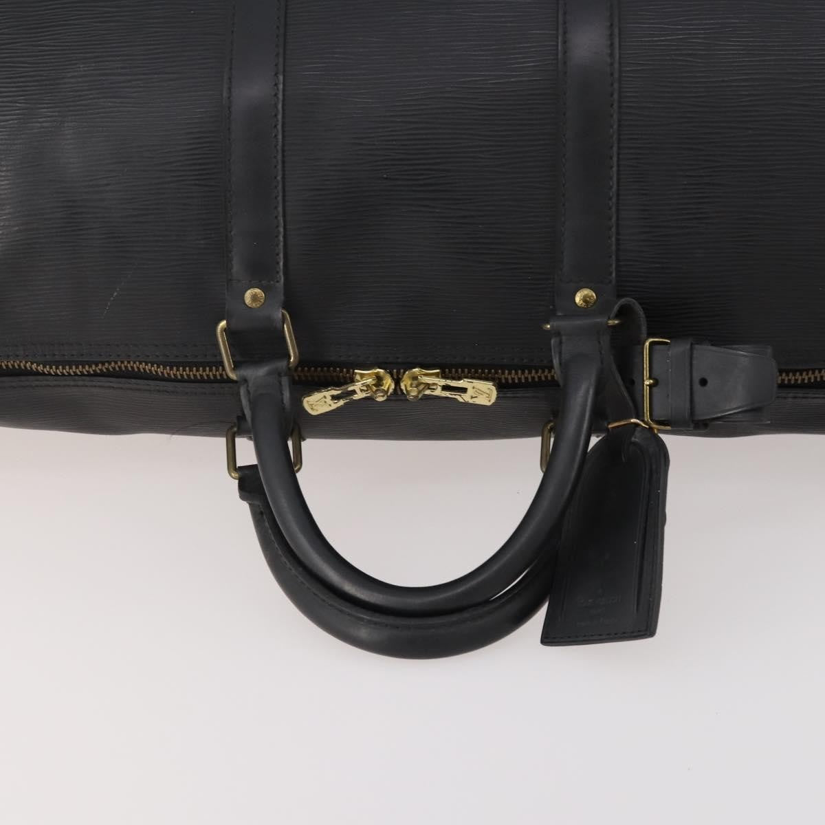 Louis Vuitton Keepall Bag Epi Leather, Black, Leather, Travel Bag