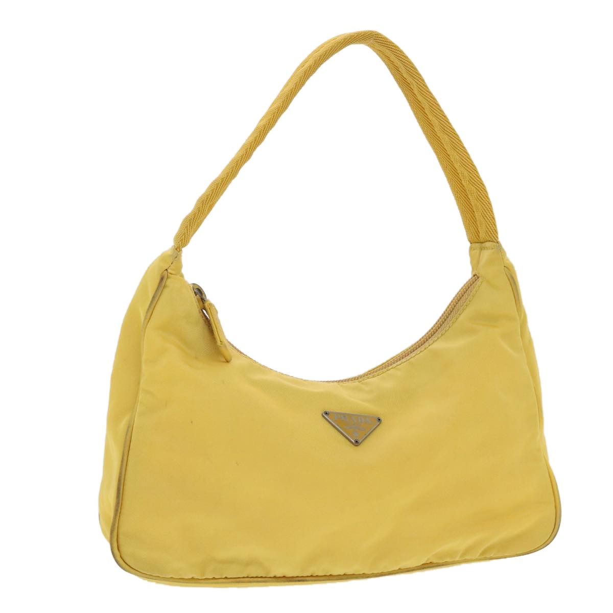 Prada Hobo Tessuto, YELLOW, NYLON, Clutche & pouche