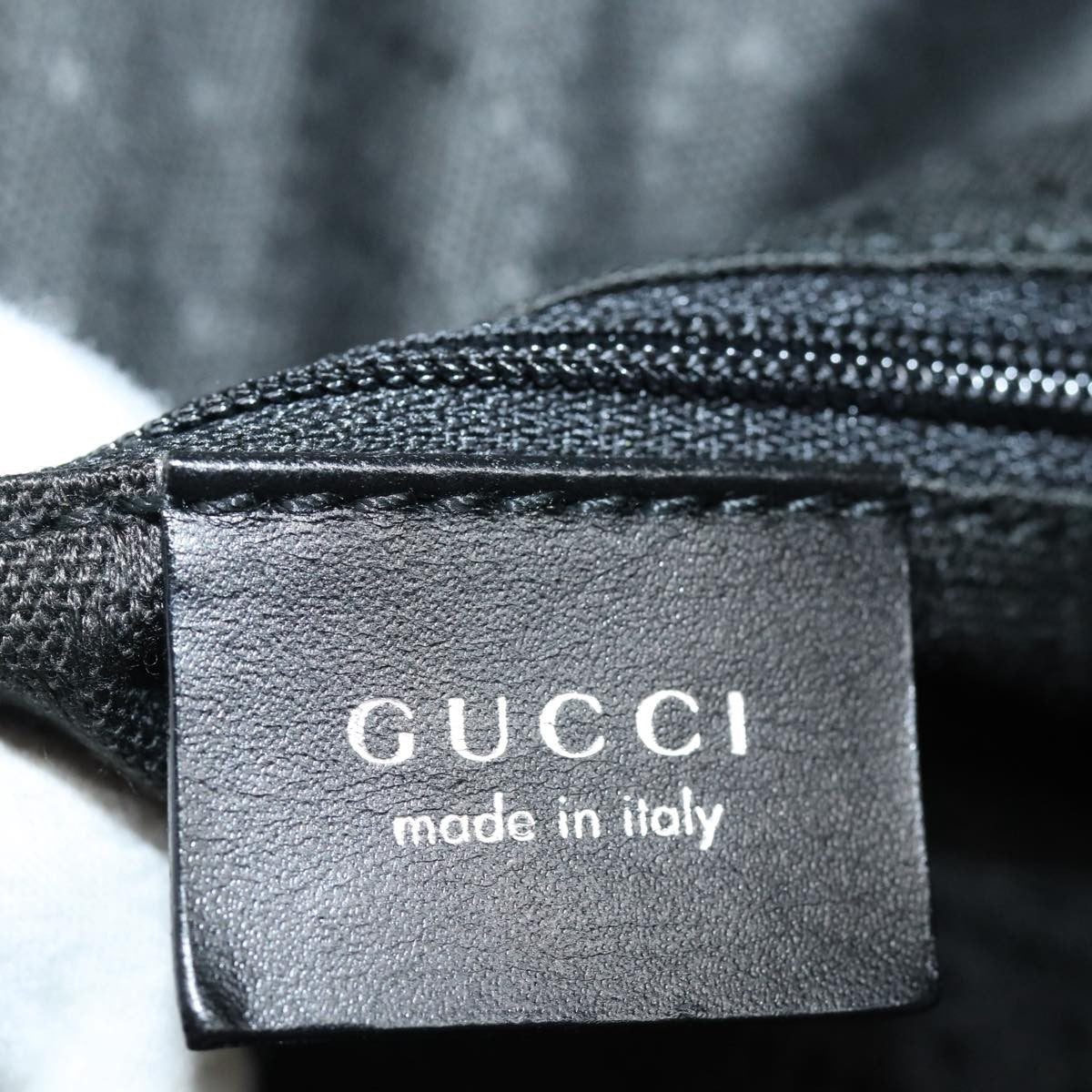 Gucci Zip Hobo Canvas, BLACK, NYLON, Shoulder bag