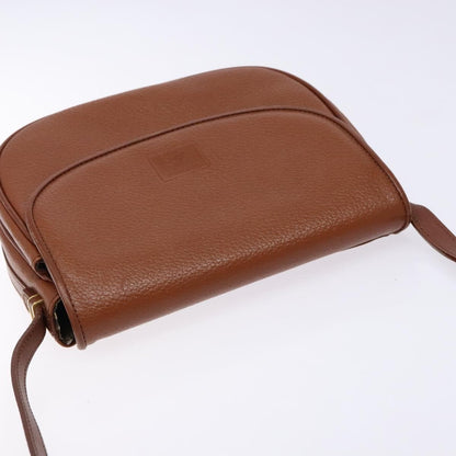 Burberry Flap Messenger Leather, BROWN, LEATHER, Shoulder bag
