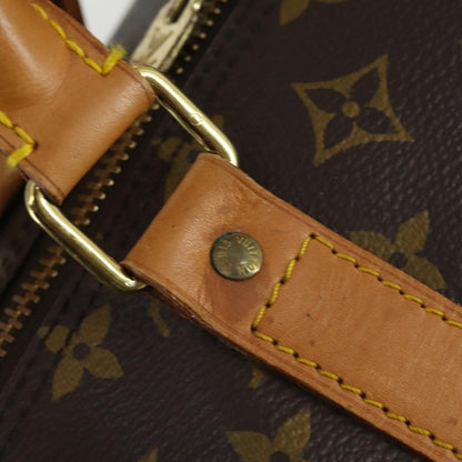 Louis Vuitton Keepall Bag Monogram Canvas, BROWN, CANVAS, Travel bag