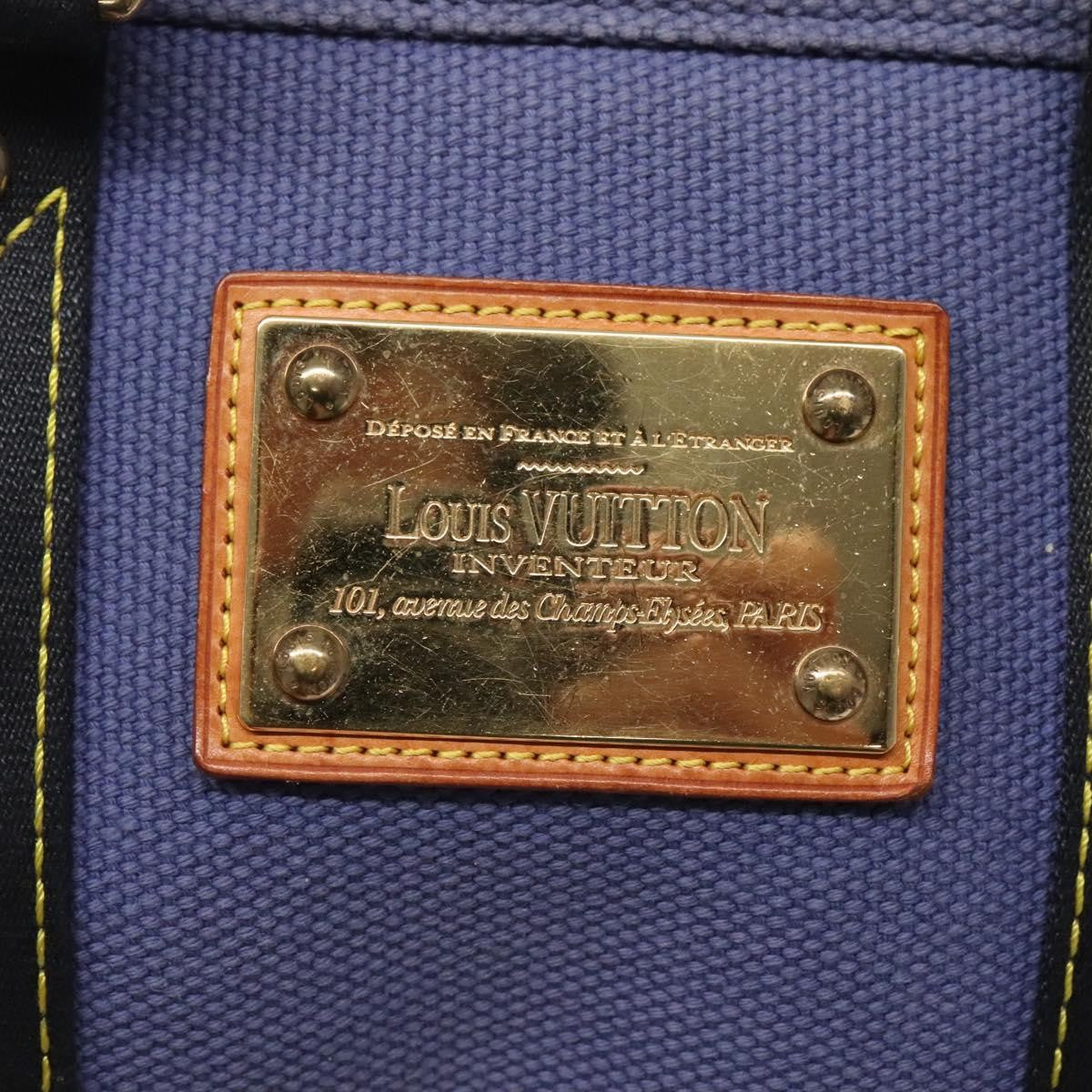 Louis Vuitton Antigua Tote Canvas, BLUE, CANVAS, Tote bag