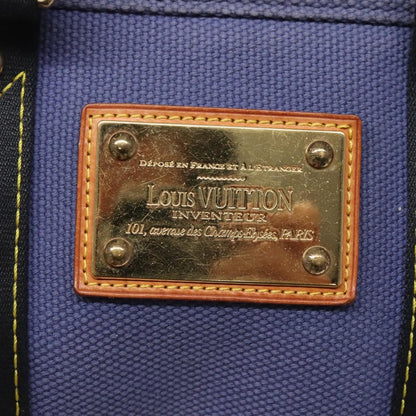 Louis Vuitton Antigua Tote Canvas, BLUE, CANVAS, Tote bag