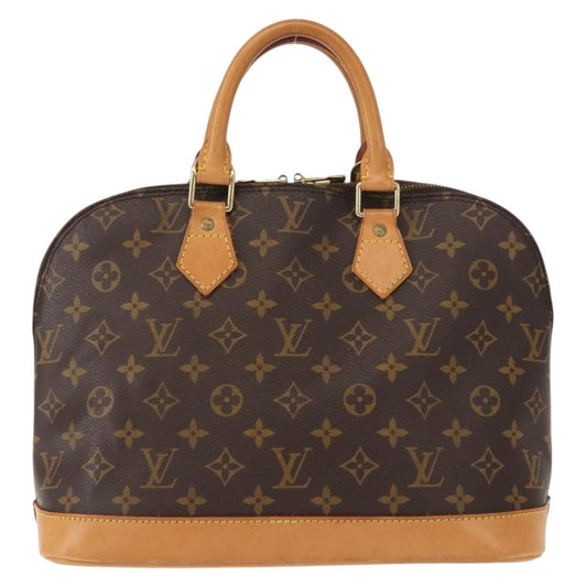 Louis Vuitton Alma Handbag Monogram Canvas, BROWN, CANVAS, Handbag