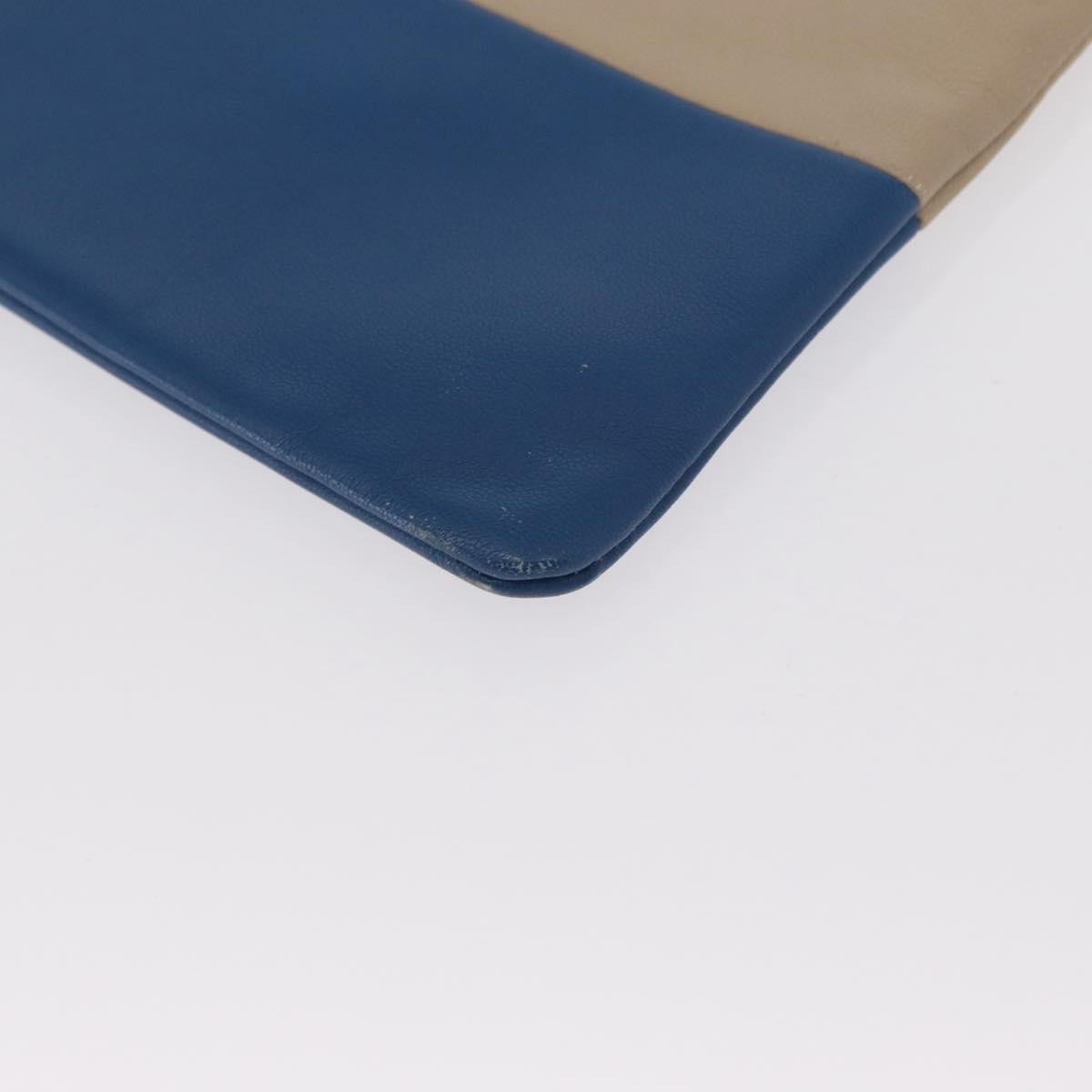 Celine Solo Pouch Leather, BEIGE, LEATHER, Clutche & pouche