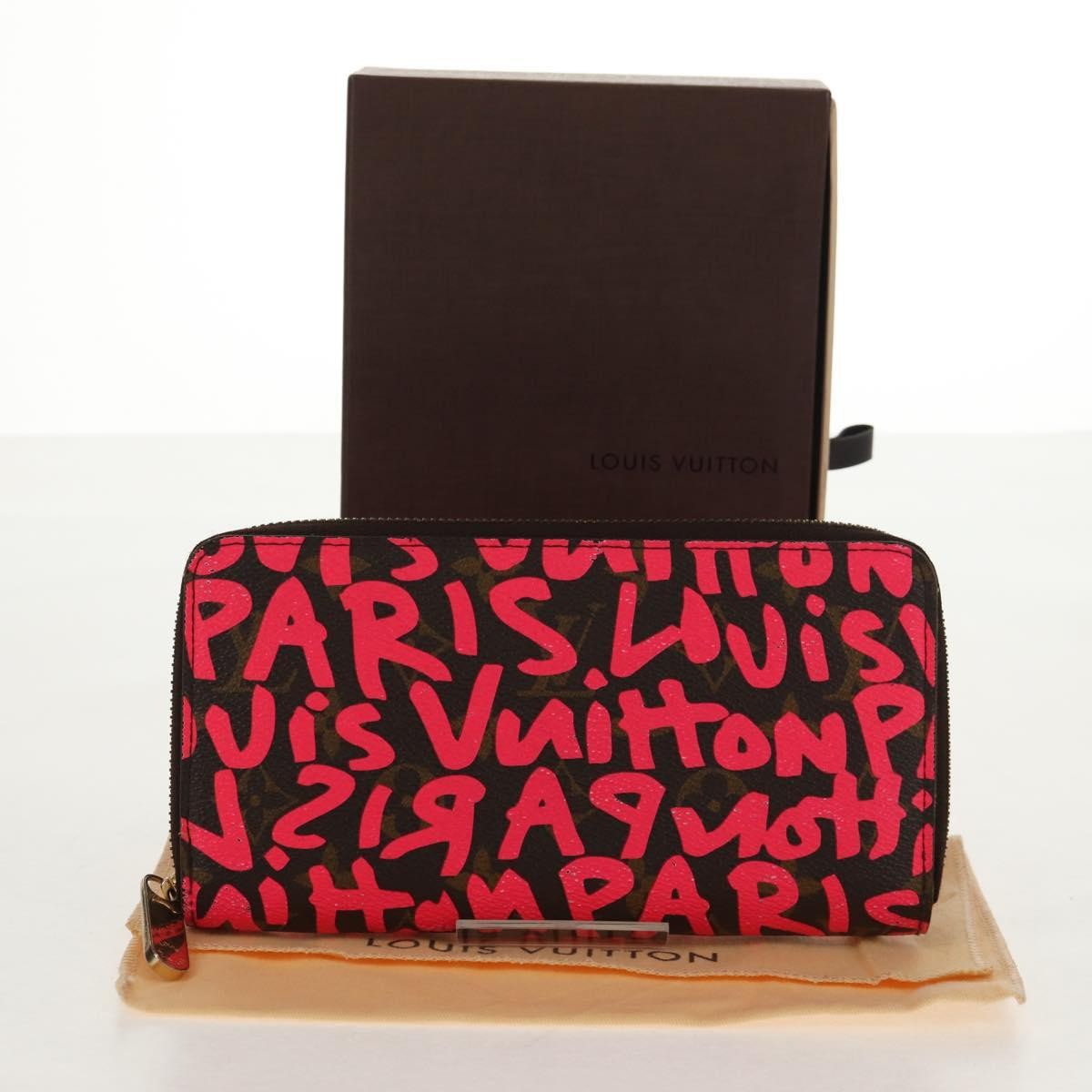 Louis Vuitton Zippy Wallet NM Monogram Graffiti, PINK, CANVAS, Wallets