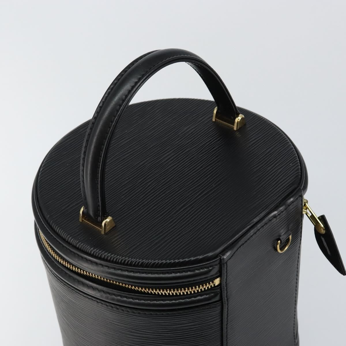 Louis Vuitton Cannes Handbag Epi Leather, BLACK, LEATHER, Handbag