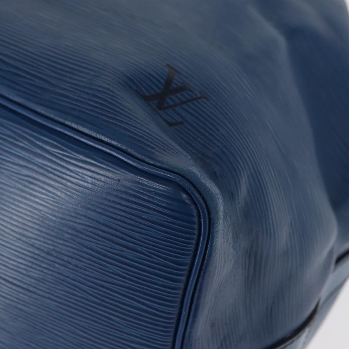 Louis Vuitton Petit Noe Handbag Epi Leather, BLUE, LEATHER, Shoulder bag