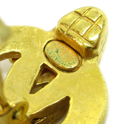 Chanel CC logo heart Gold-plated, GOLD, GOLD_PLATED, Earrings