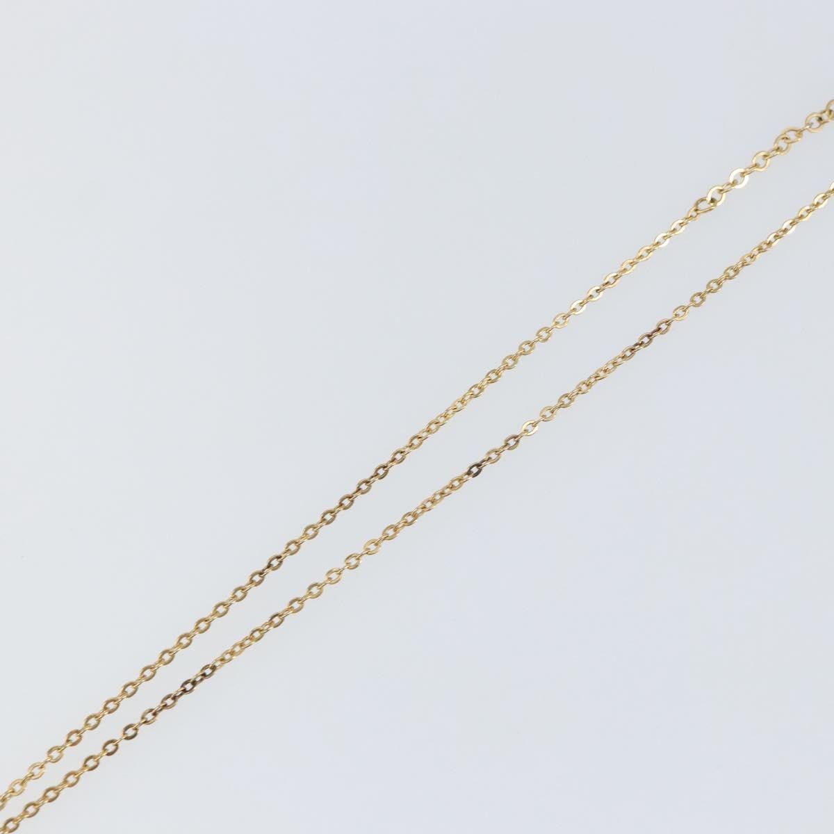 Christian Dior Round Logo Pendant Necklace Metal, GOLD, METAL, Necklace