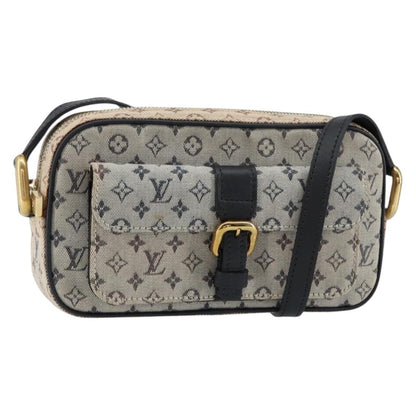 Louis Vuitton Juliette Crossbody Bag Mini Lin, BLUE, CANVAS, Shoulder bag