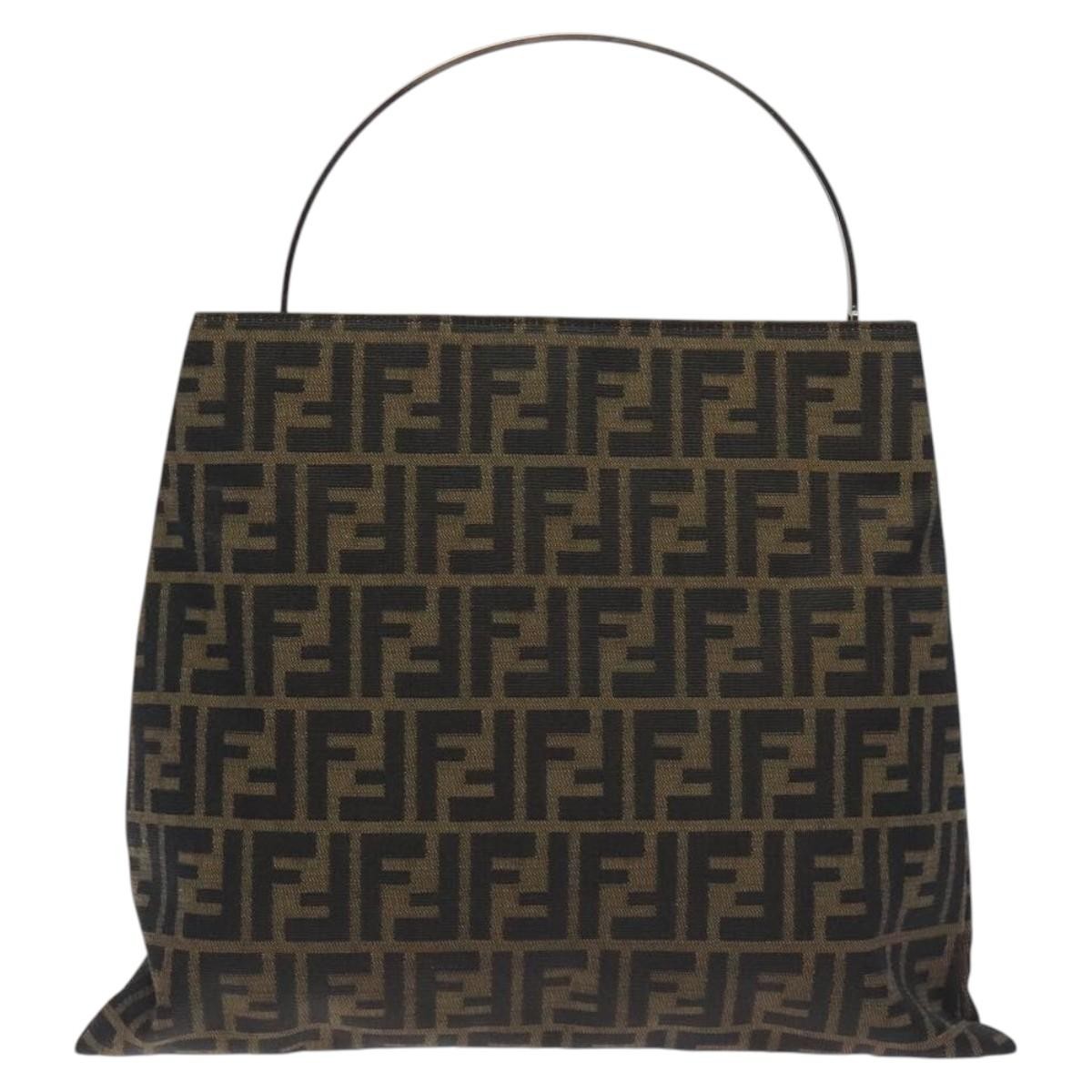 Fendi Zucca Tote bag FF motif, BROWN, CANVAS, Tote bag