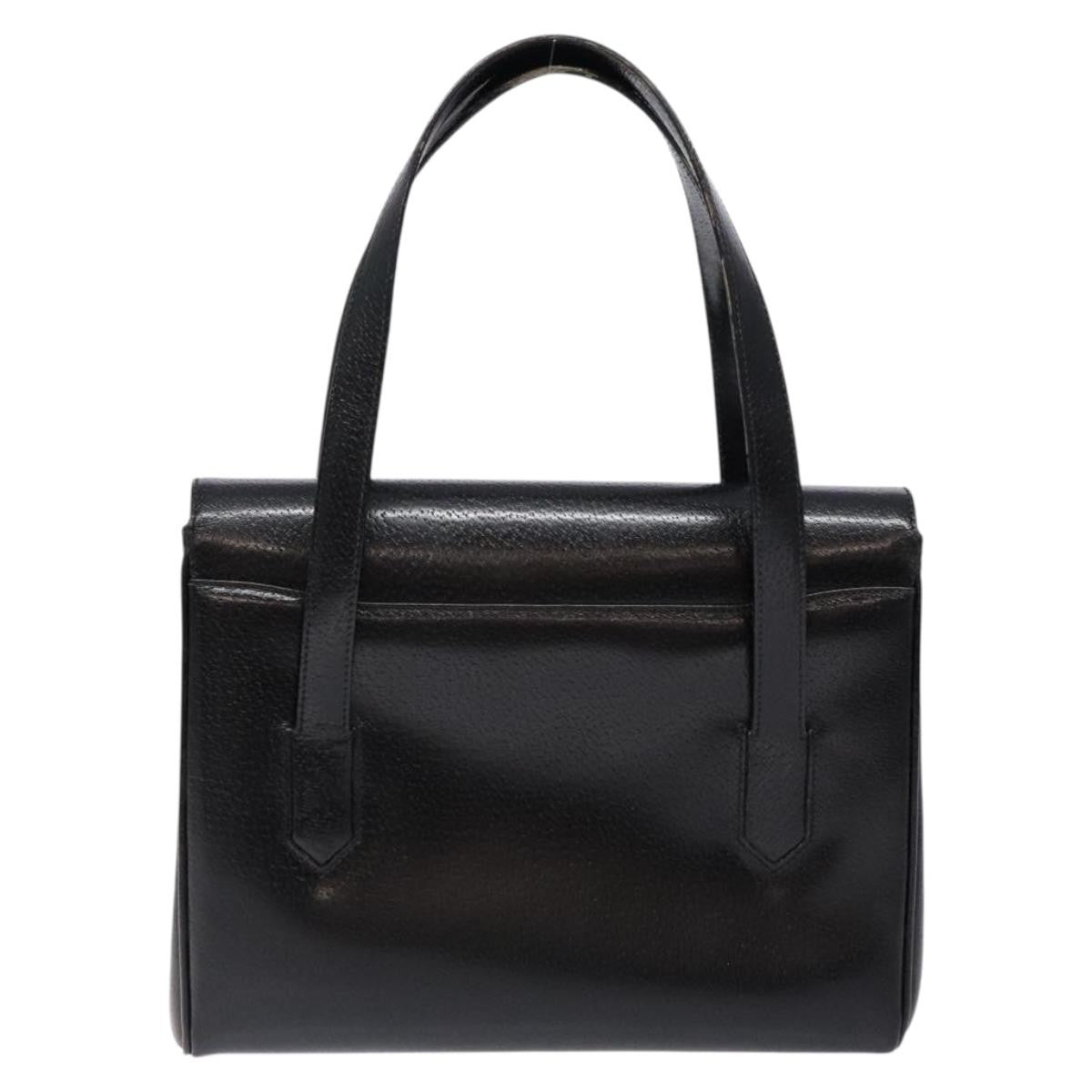 Gucci Vintage Handbag Leather, BLACK, LEATHER, Handbag