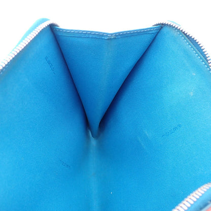 Fendi Monster Clutch Leather, BLUE, LEATHER, Clutche & pouche