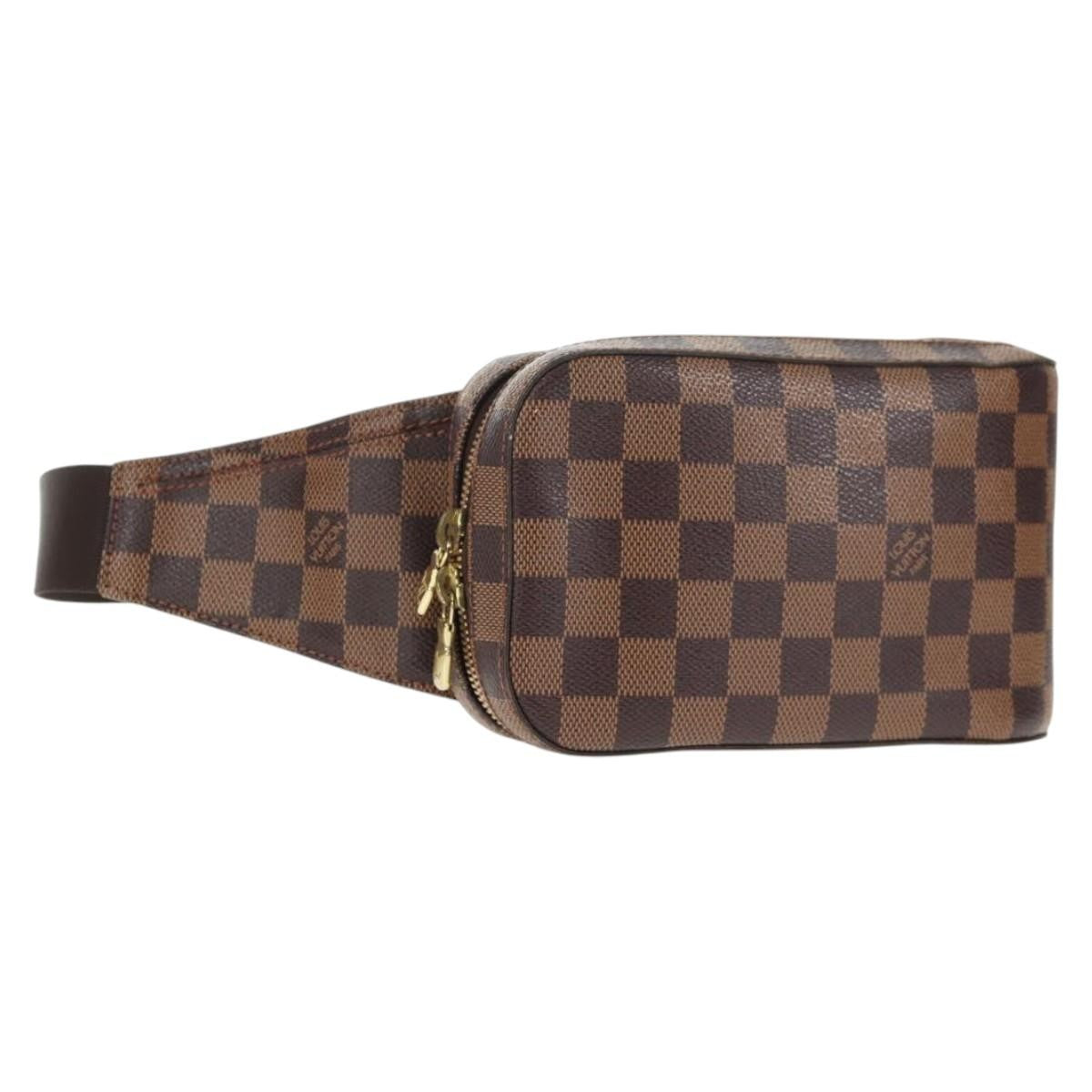 Louis Vuitton Geronimos Waist Bag Damier, BROWN, CANVAS, Shoulder bag