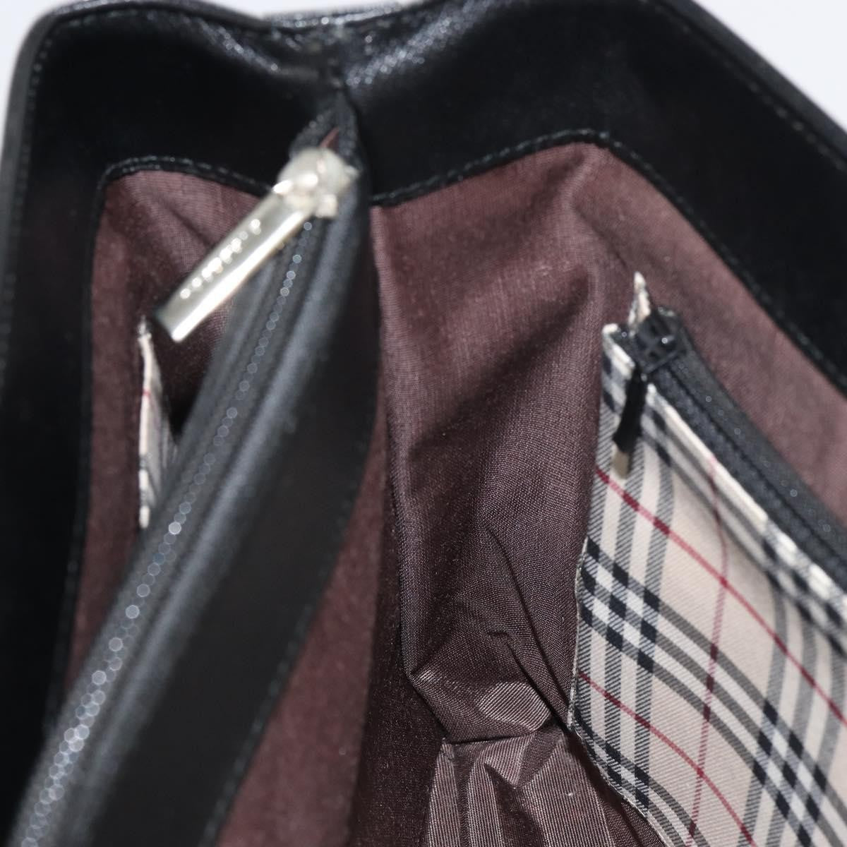 Burberry Vintage tote bag Leather, BLACK, LEATHER, Tote bag