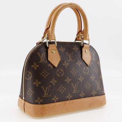 Louis Vuitton Alma Handbag Monogram Canvas, BROWN, CANVAS, Handbag