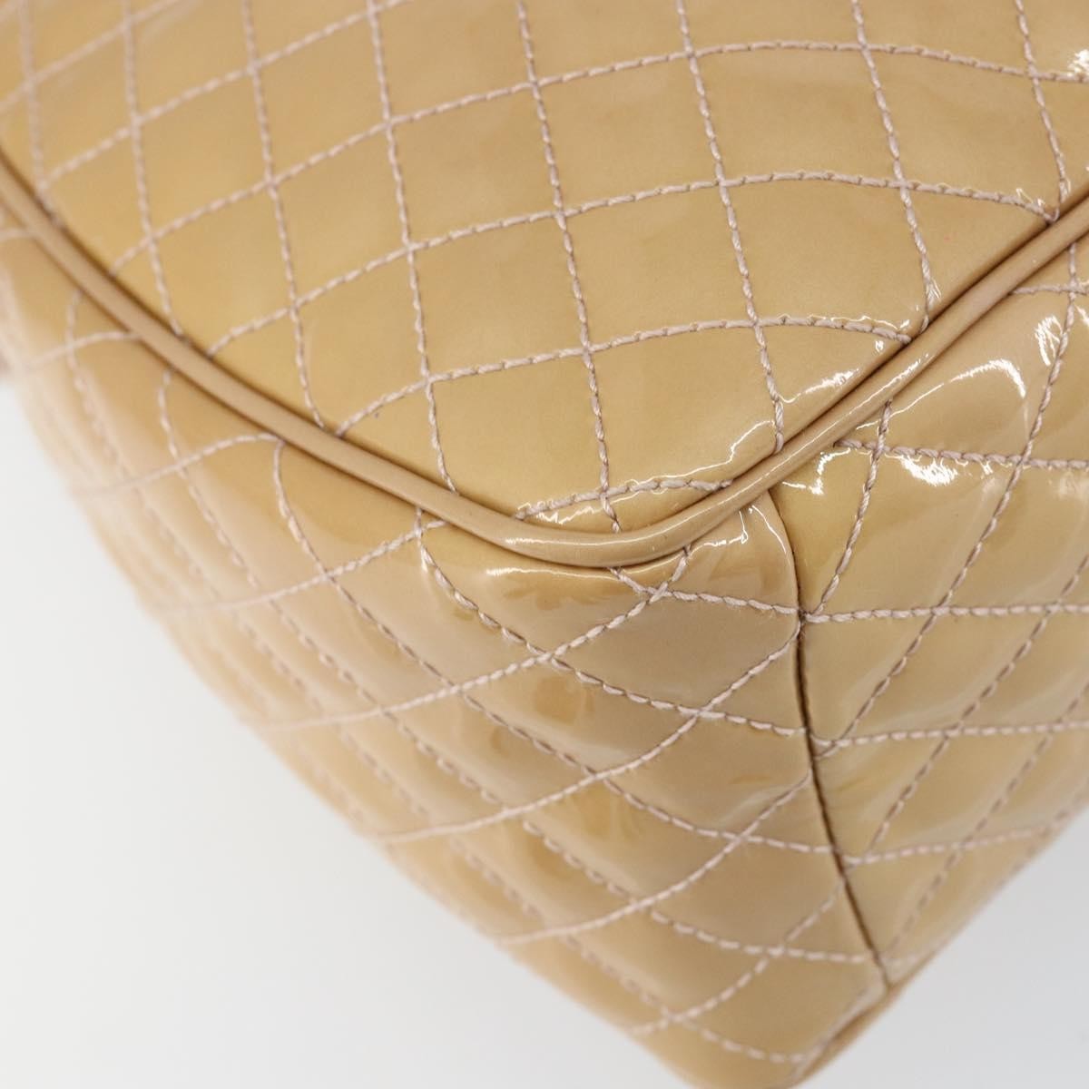 Salvatore Ferragamo Vala Handbag Patent leather, BEIGE, PATENT_LEATHER, Handbag