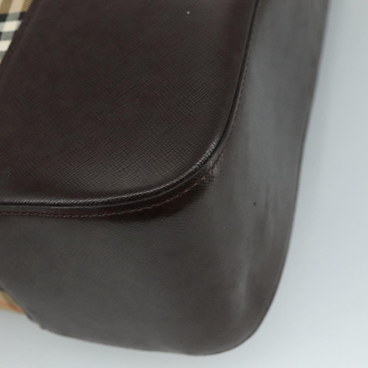 Burberry Nova check Shoulder bag Canvas and Leather, BEIGE, CANVAS, Shoulder bag