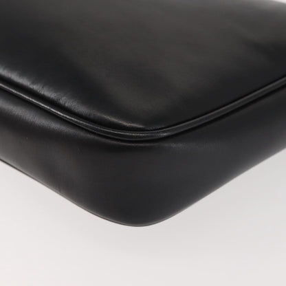 Salvatore Ferragamo Vala Shoulder Bag Leather, BLACK, LEATHER, Shoulder bag