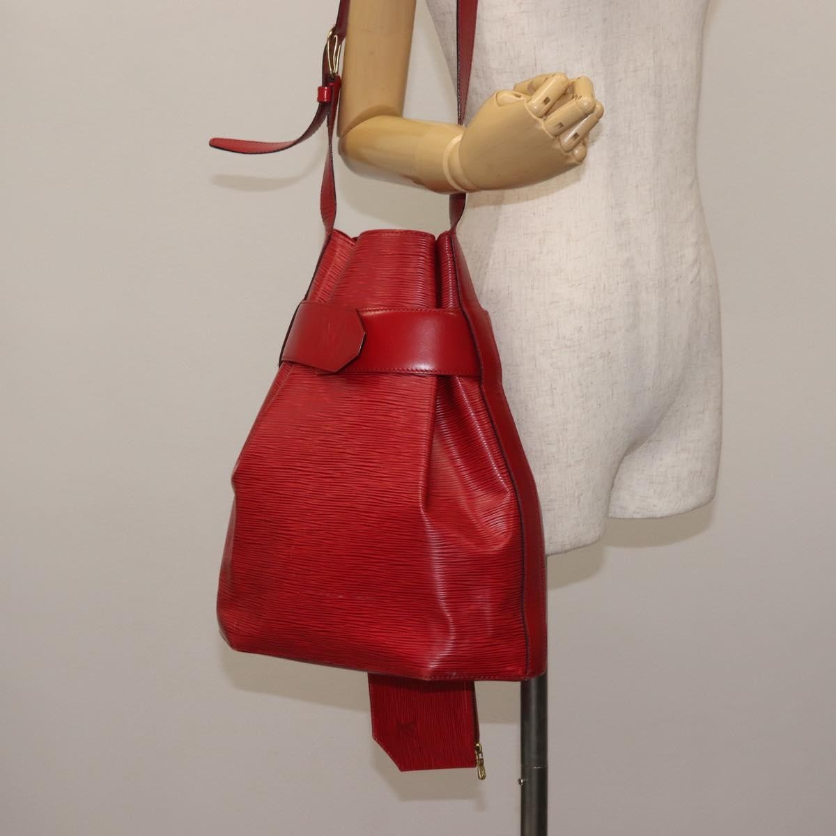 Louis Vuitton Vintage Sac d'Epaule Handbag Epi Leather, RED, LEATHER, Shoulder bag