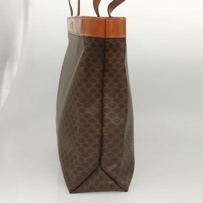 Celine Vintage Macadam Tote bag Canvas, BROWN, CANVAS, Tote bag