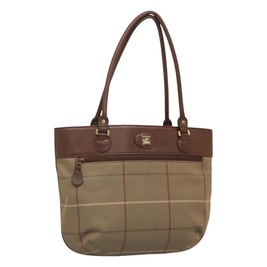 Burberry Nova check Shoulder bag Canvas, BEIGE, CANVAS, Shoulder bag