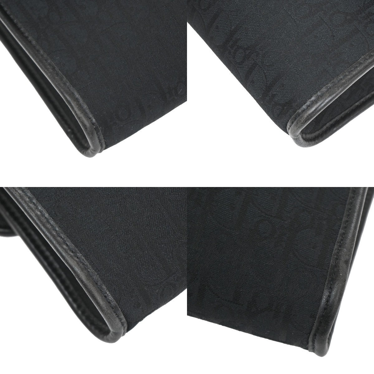 Christian Dior Vintage Chain Flap Shoulder Bag Diorissimo Canvas, BLACK, CANVAS, Shoulder bag