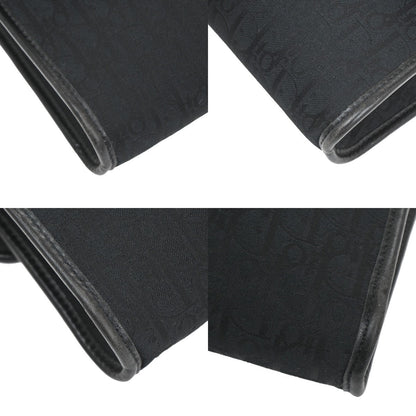 Christian Dior Vintage Chain Flap Shoulder Bag Diorissimo Canvas, BLACK, CANVAS, Shoulder bag