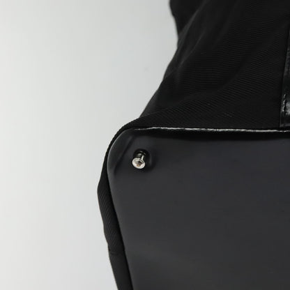 Gucci Vintage Bamboo Handle Tote Nylon, BLACK, NYLON, Tote bag