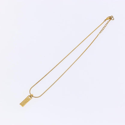 Christian Dior Dior Letters Necklace Metal, GOLD, METAL, Necklace