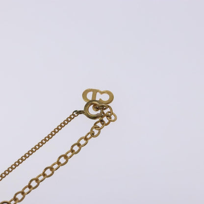 Christian Dior CD Round Pendant Necklace Metal, GOLD, METAL, Necklace