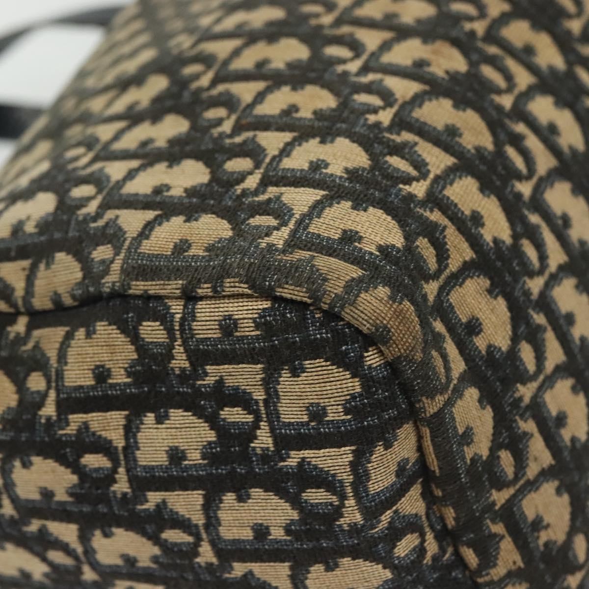 Christian Dior Vintage Trotter Boston Bag Diorissimo Canvas, NAVY, CANVAS, Travel bag