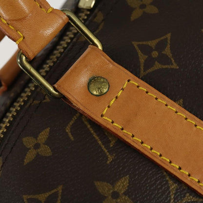 Louis Vuitton Keepall Bag Monogram Canvas, BROWN, CANVAS, Travel bag