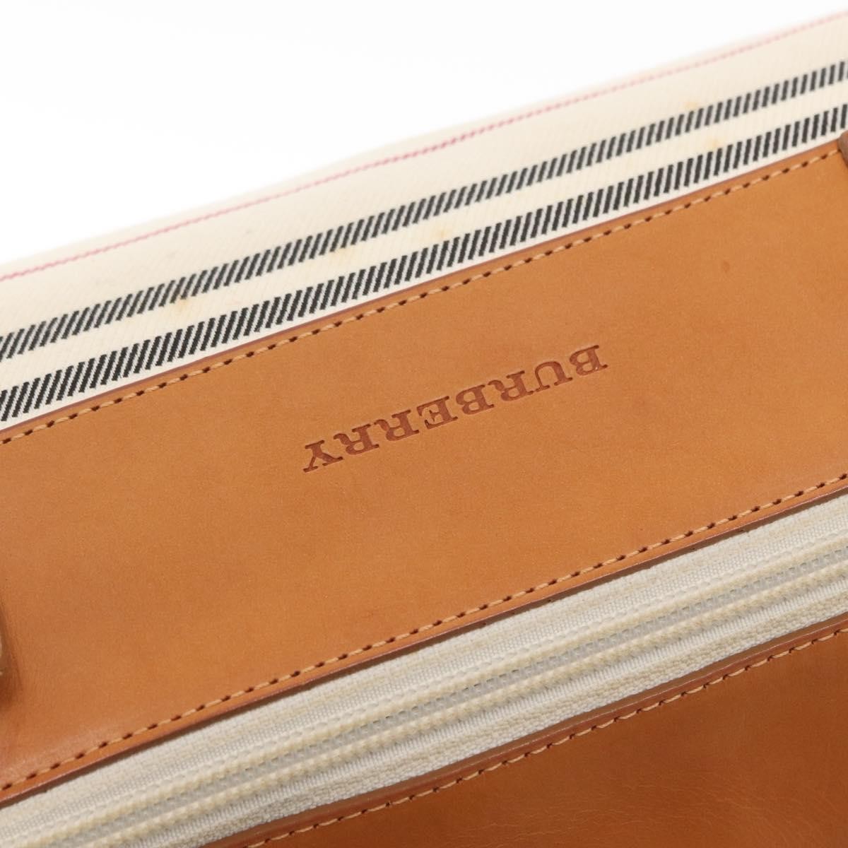 Burberry Vintage Handbag Canvas, BEIGE, CANVAS, Handbag