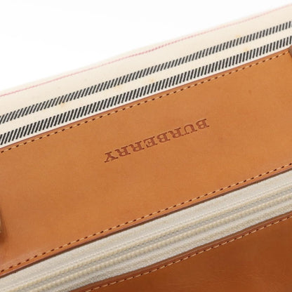 Burberry Vintage Handbag Canvas, BEIGE, CANVAS, Handbag