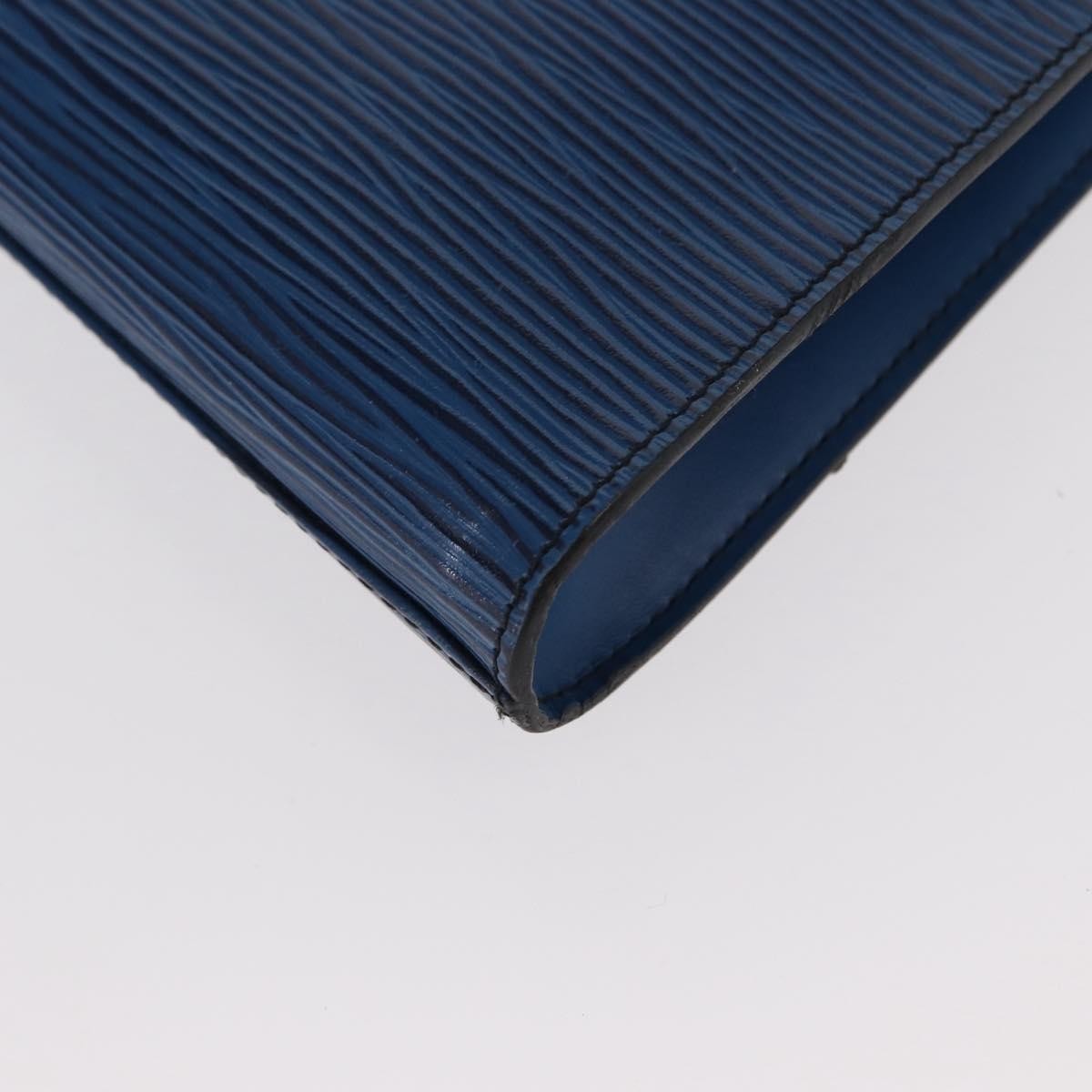 Louis Vuitton Art Deco Clutch Epi Leather, BLUE, LEATHER, Clutche & pouche