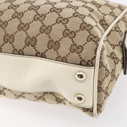 Gucci New Britt Boston Bag GG Canvas, BEIGE, CANVAS, Travel bag