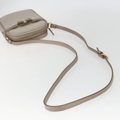 Salvatore Ferragamo Vala Shoulder Bag Nylon, BEIGE, NYLON, Shoulder bag