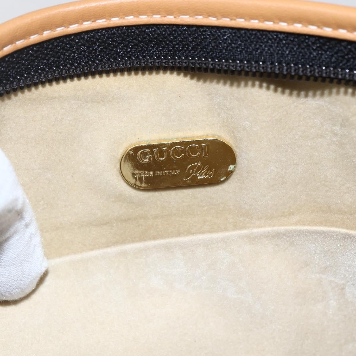 Gucci Zipped Pouch Leather, BLACK, LEATHER, Clutche & pouche