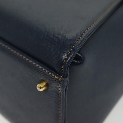 Valentino Garavani Vintage Handbag Leather, NAVY, LEATHER, Handbag