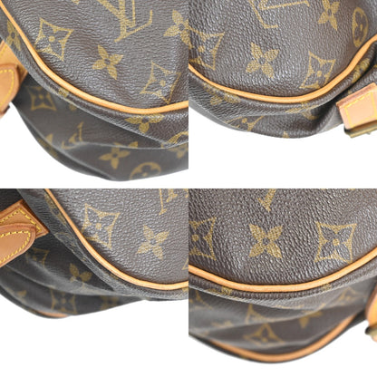 Louis Vuitton Saumur Handbag Monogram Canvas, BROWN, CANVAS, Shoulder bag
