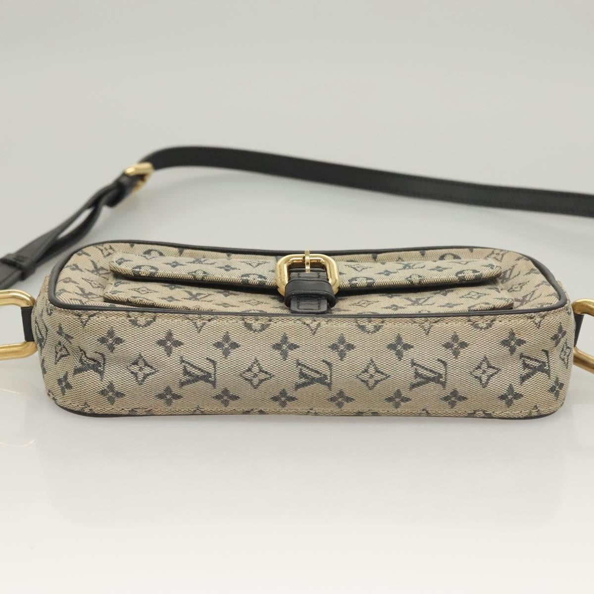 Louis Vuitton Juliette Crossbody Bag Mini Lin, BLUE, CANVAS, Crossbody bag