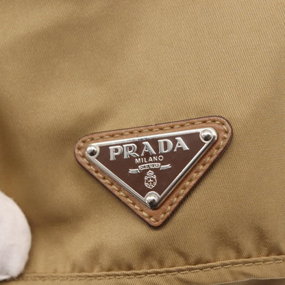 Prada Double Pocket Buckle Backpack Tessuto, BEIGE, NYLON, Backpack