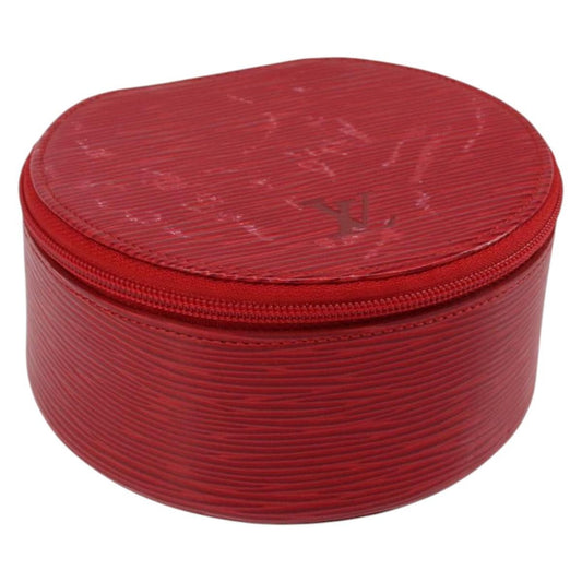 Louis Vuitton Ecrin Bijoux Pouch Epi Leather, RED, LEATHER, Jewelry set