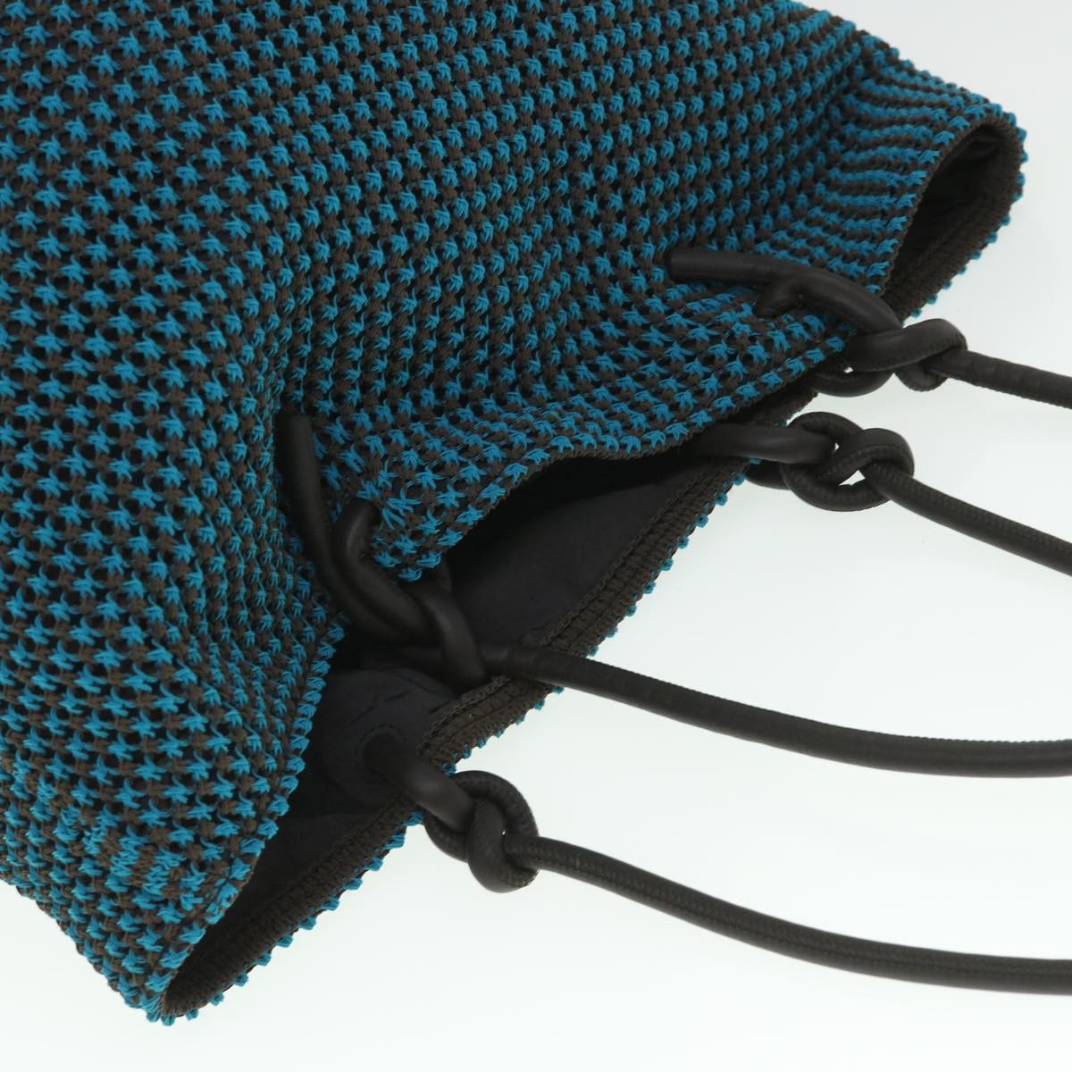 Bottega Veneta Beak Shopper Tote Nylon, BLUE, NYLON, Tote bag